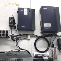 Professional audio amplifier rack installation
