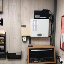 Office wall-mounted phone system and equipment installation