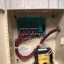 Power supply and wiring panel installation