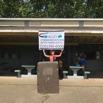Valley Communications LLC community sponsorship sign — 330-399-6000